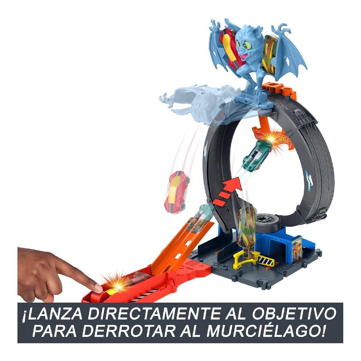HOT WHEELS CITY PISTA DE JUGUETE ATAQUE DE MURCIÉLAGO-3