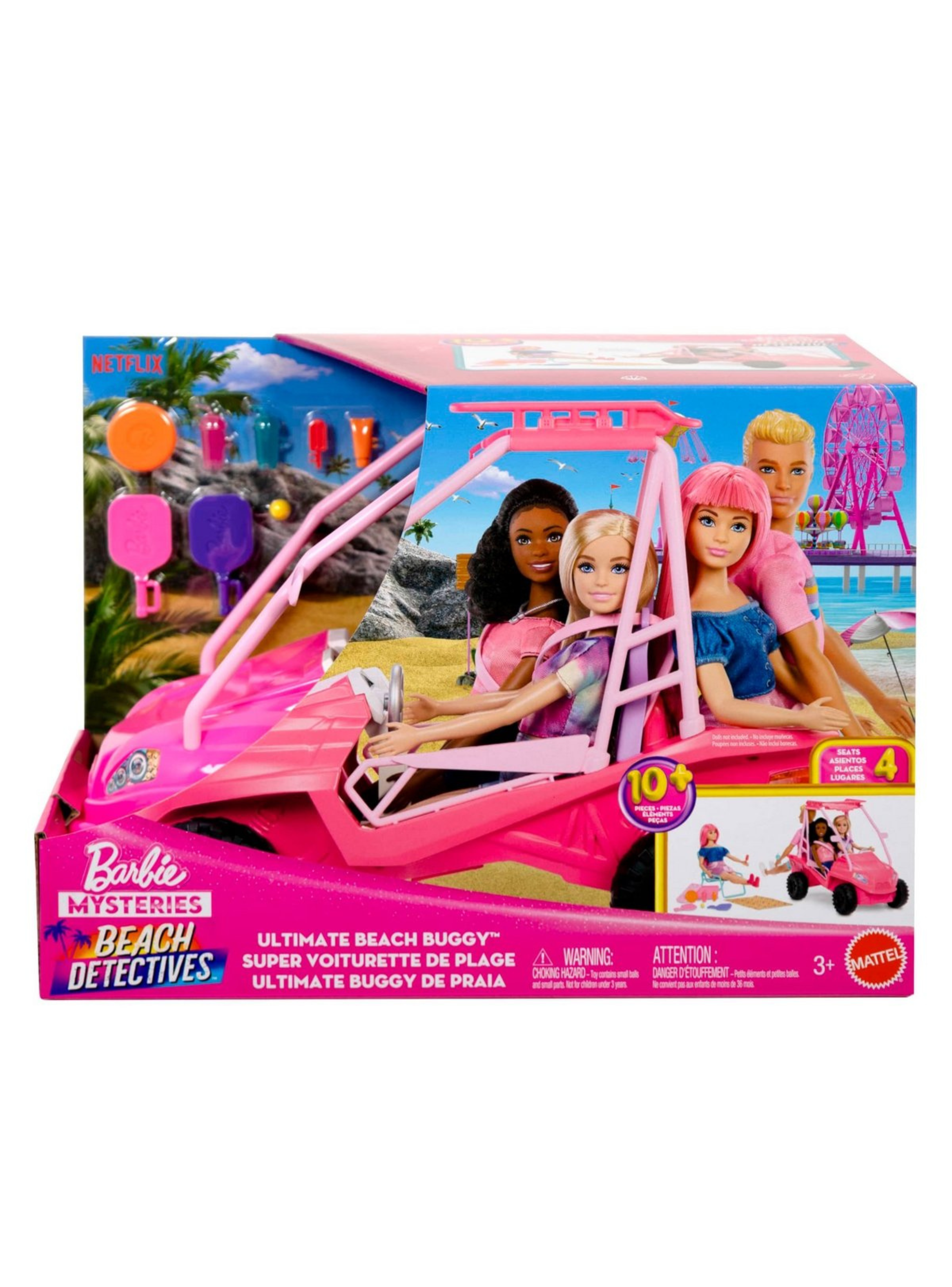 Barbie detectives en la playa vehículo buggy de playa-2