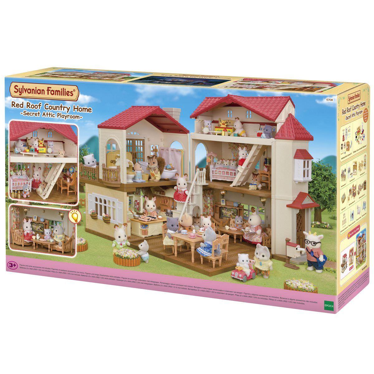 CASA CON LUCES EL ÁTICO SECRETO  SYLVANIAN FAMILIES-1