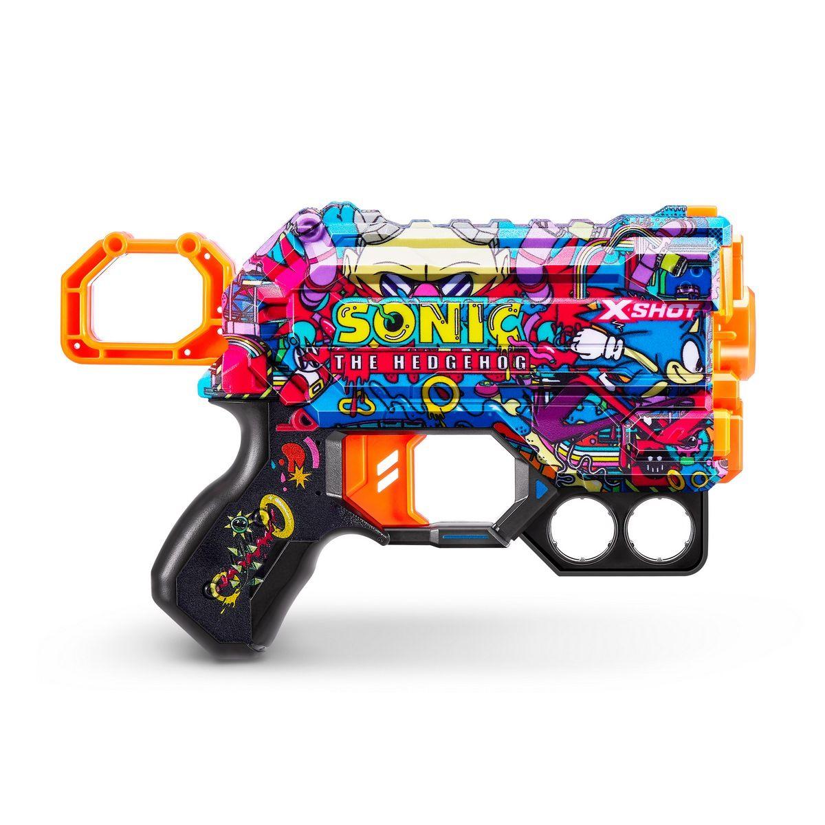 LANZA DARDOS SKIN MENACE SONIC CON 8 DARDOS X-SHOT - ROBOTNIK-5