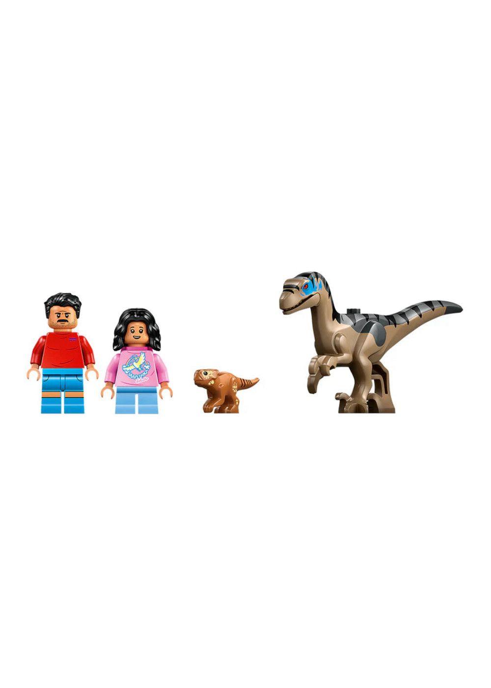 ESCAPE EN AUTO TODOTERRENO Y RAPTOR AL ACECHO LEGO JURASSIC WORLD-3