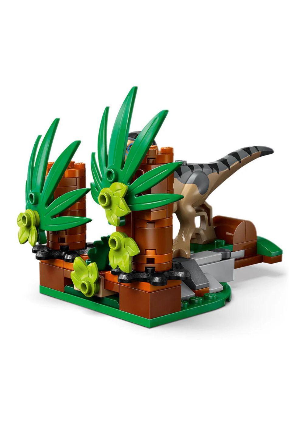 ESCAPE EN AUTO TODOTERRENO Y RAPTOR AL ACECHO LEGO JURASSIC WORLD-4