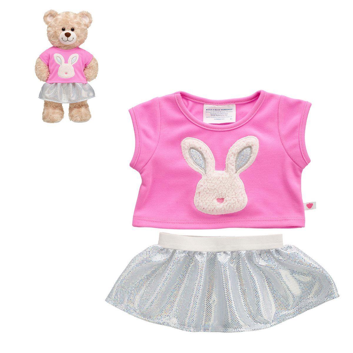 SET FALDA Y POLERA CONEJO 25  BUILD-A-BEAR-0