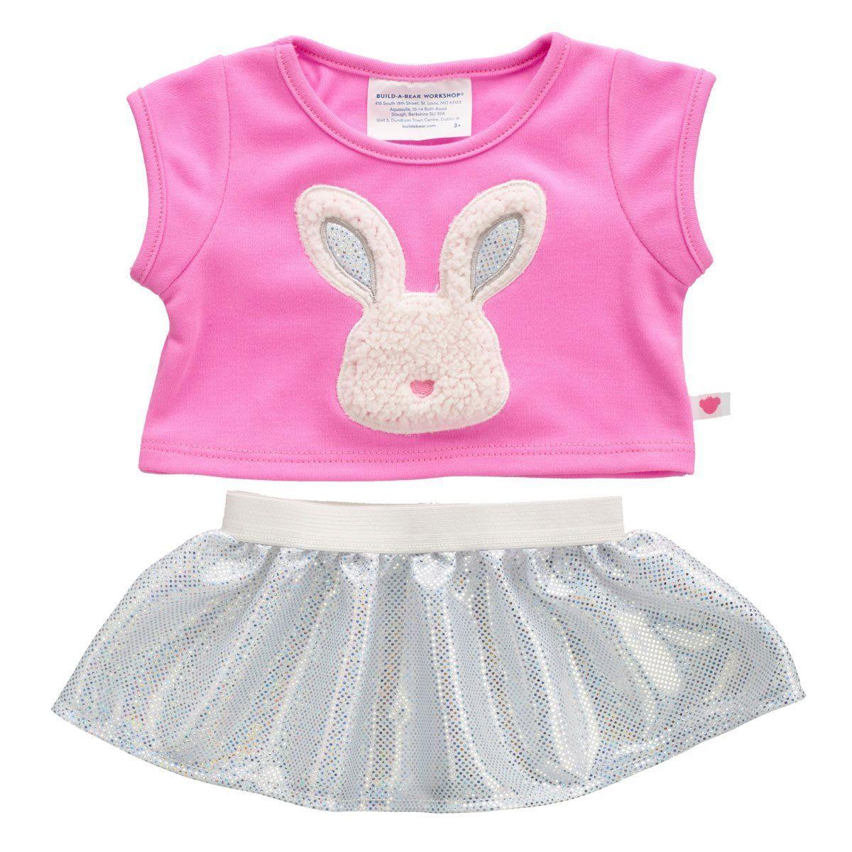 SET FALDA Y POLERA CONEJO 25  BUILD-A-BEAR-1