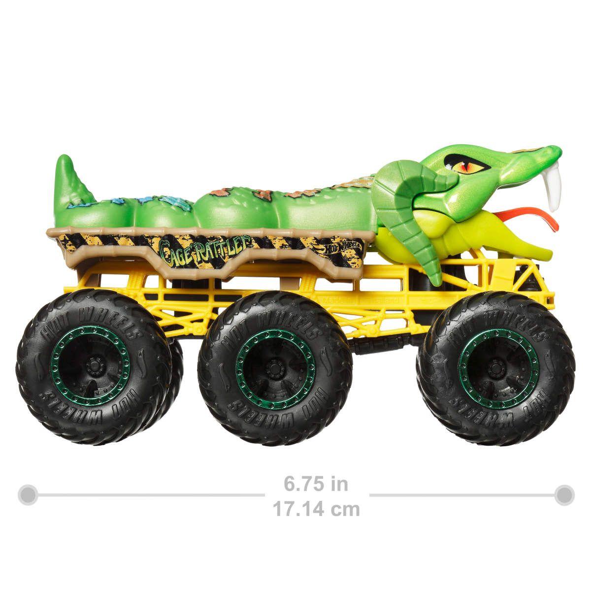 HOT WHEELS CAMIONES REMOLQUE SORPRESA ESCALA 1:64 - CAGE RATTLER-2
