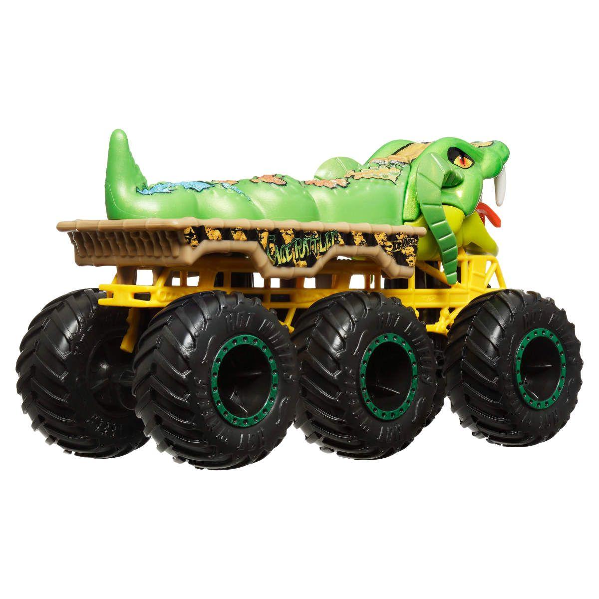 HOT WHEELS CAMIONES REMOLQUE SORPRESA ESCALA 1:64 - CAGE RATTLER-3