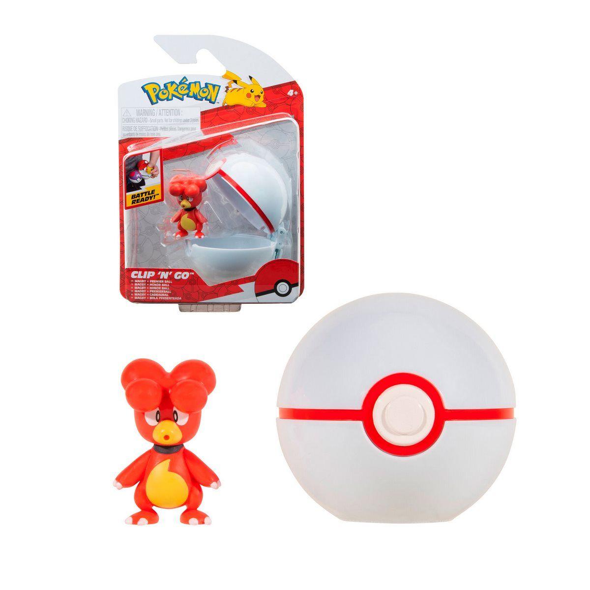 POKEBOLA Y FIGURA POKEMON - MAGBY-1