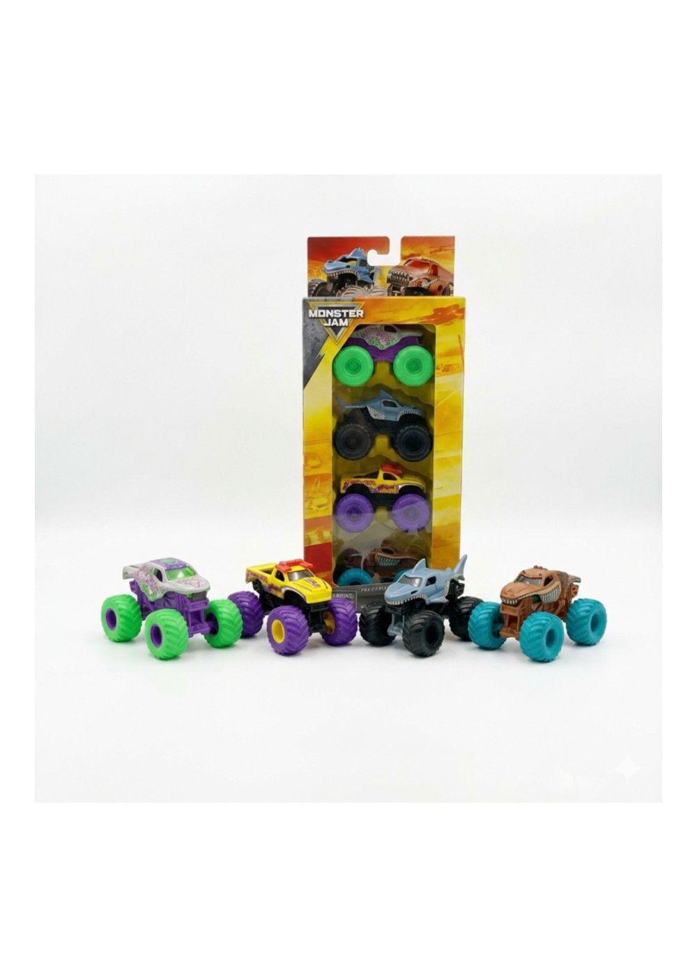 Monster Jam Set 4 Vehiculos 1:72-1