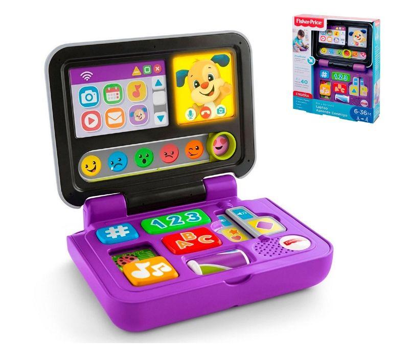 Fisher Price Rie Y Aprende Laptop Aprende Conmigo-0