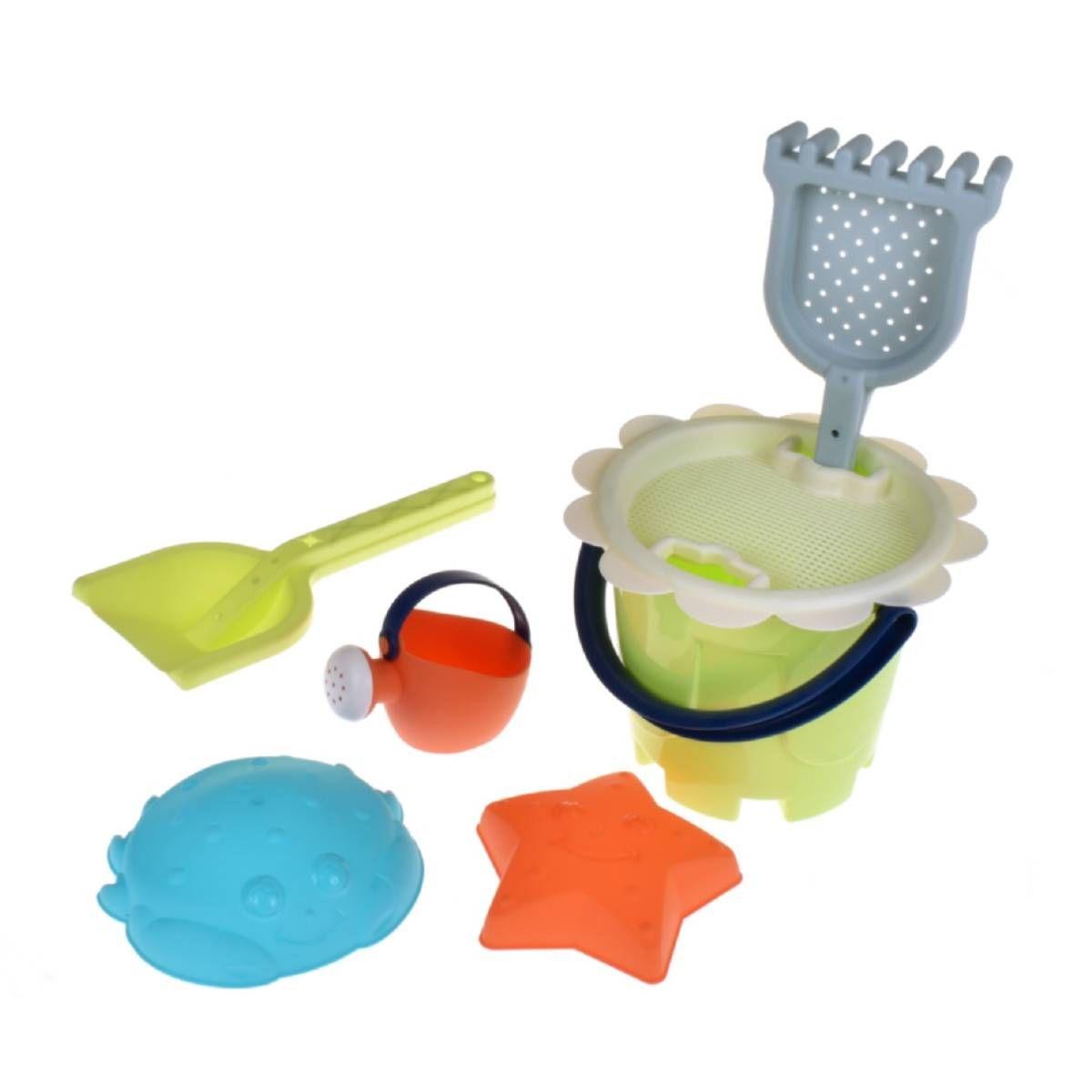 Balde Con Accesorios De Playa De 7 Piezas-1