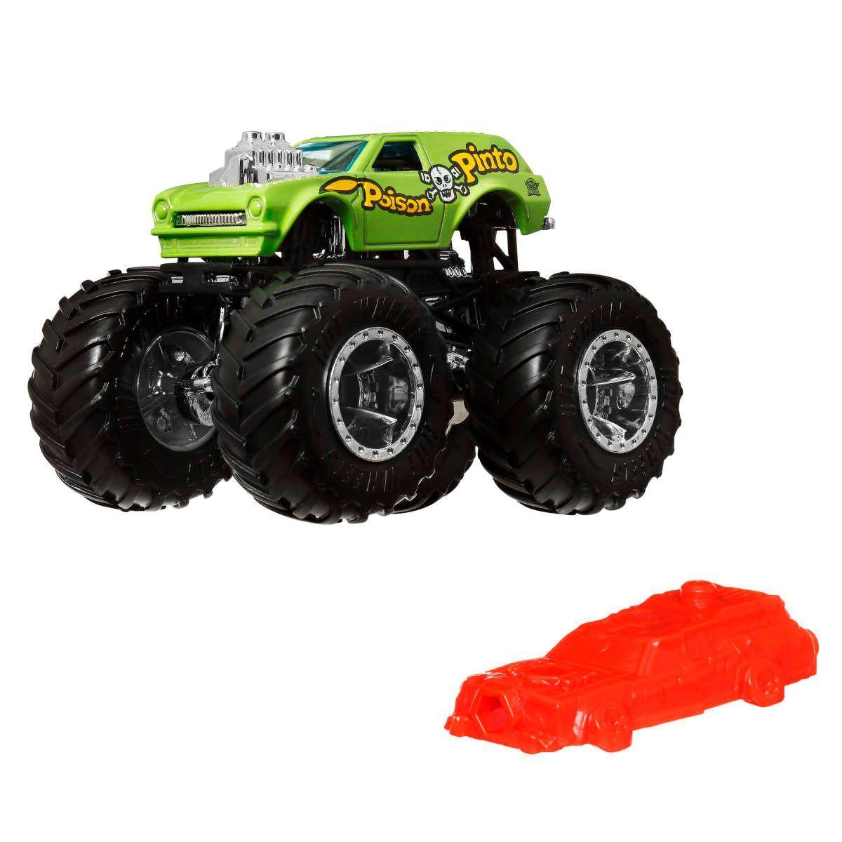 HOT WHEELS MONSTER TRUCK ESCALA 1:64 - POISON PINTO-3