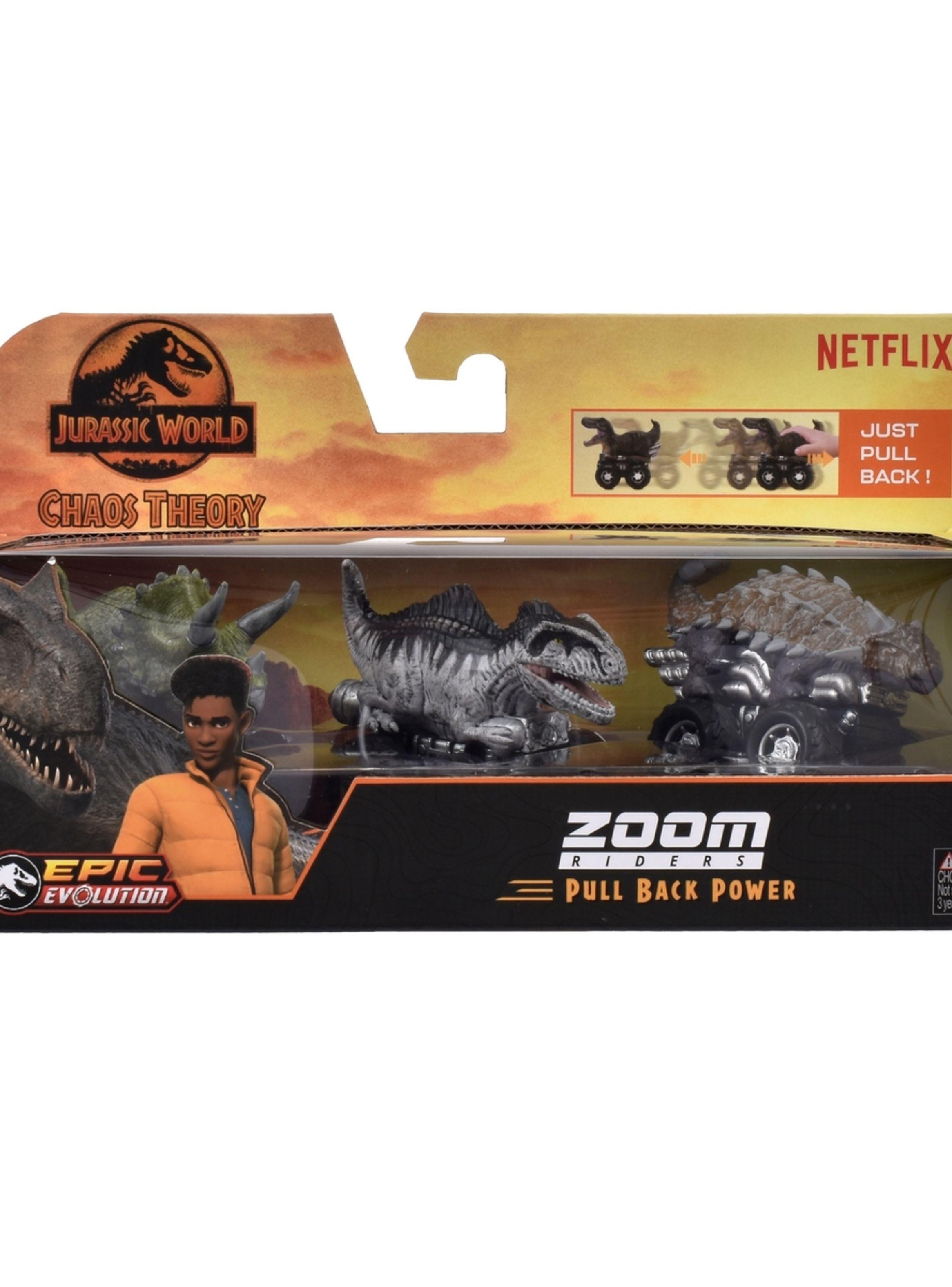 Vehículo pullback Jurassic World pack 3 dinosaurios-2