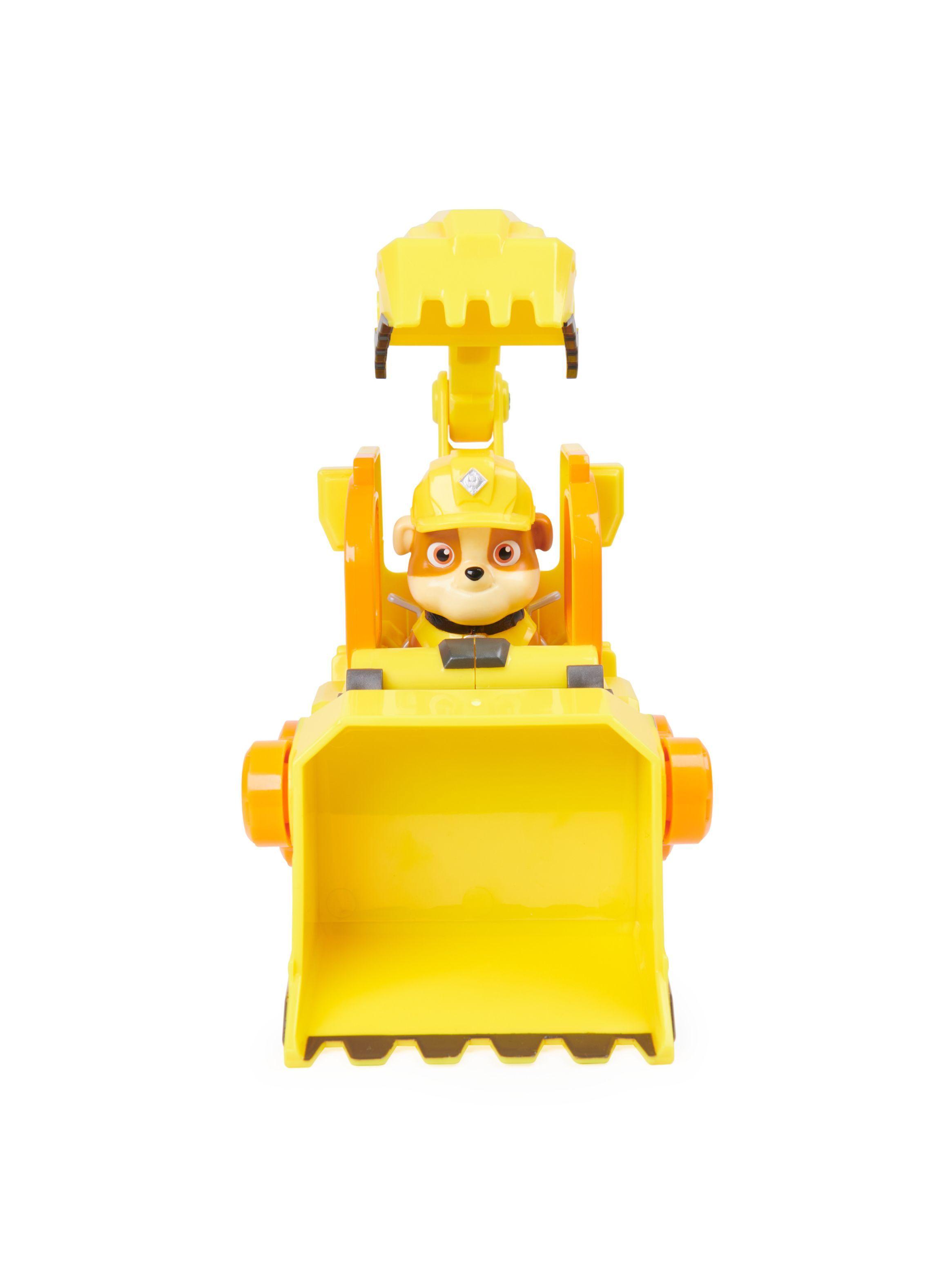 Rubble & Crew Vehiculo Figura Paw Patrol - Rubbles Bulldozer-1