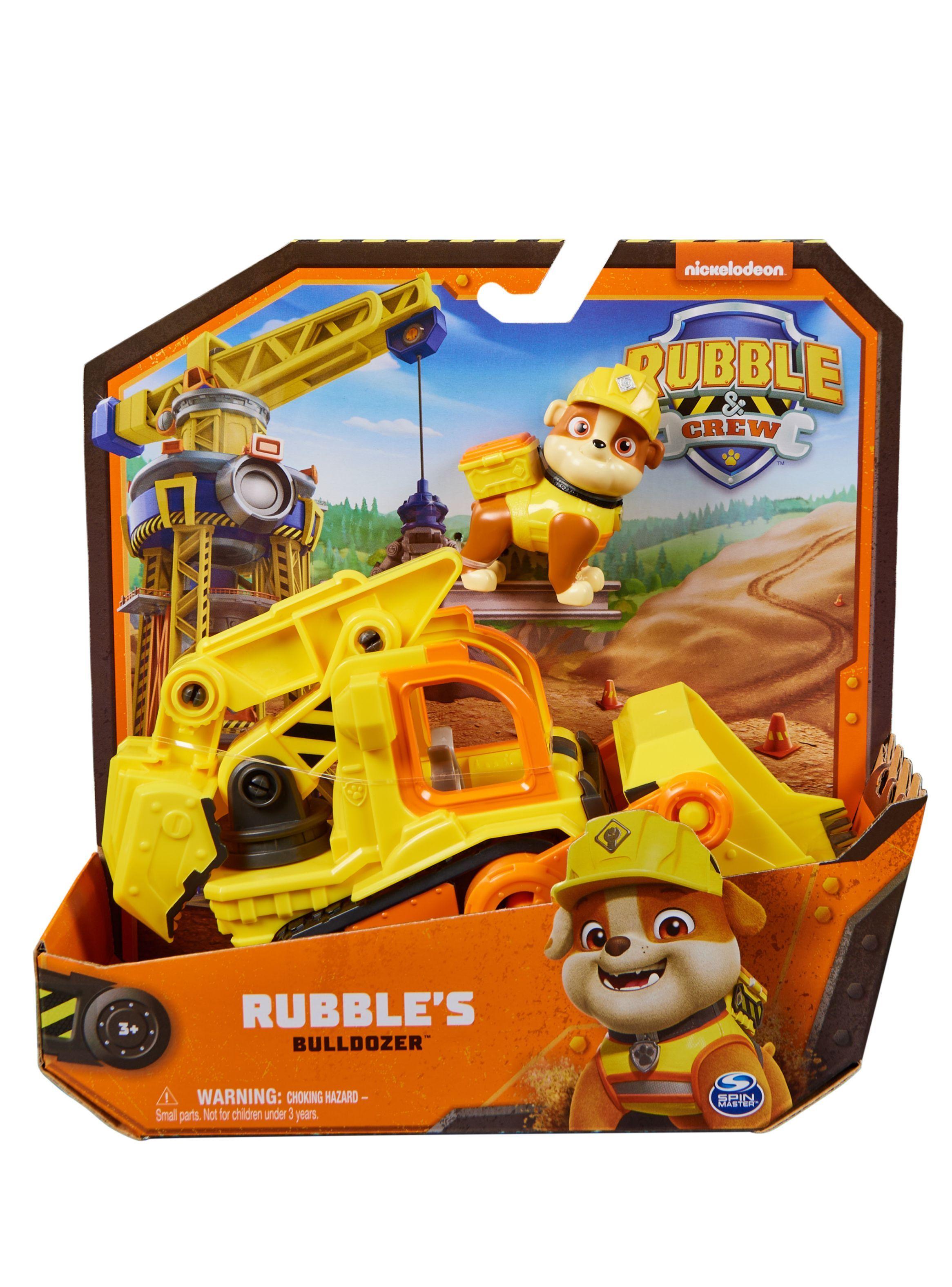 Rubble & Crew Vehiculo Figura Paw Patrol - Rubbles Bulldozer-2