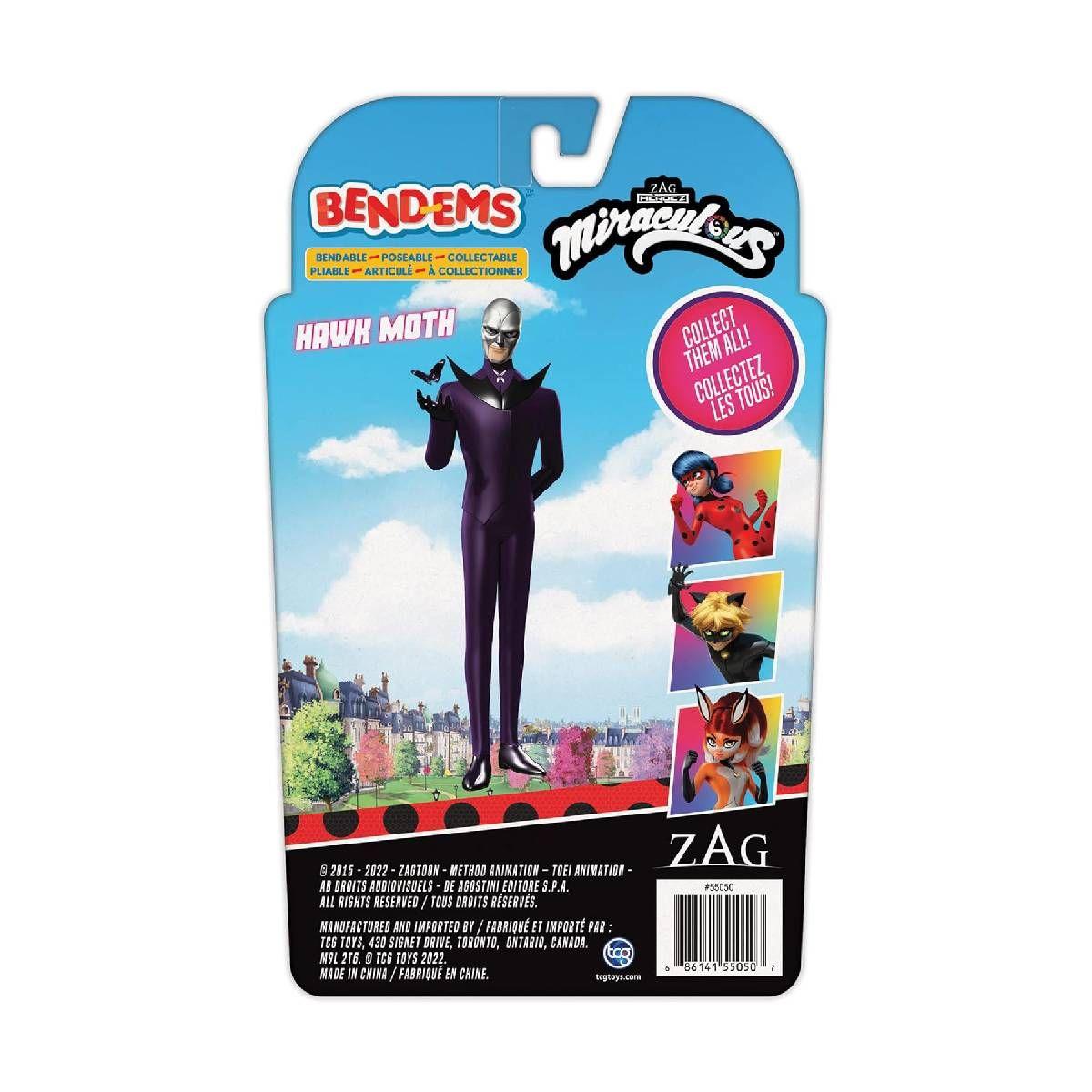 Figura 13 Cms De Goma Flexible Miraculous - Hawk Moth-4
