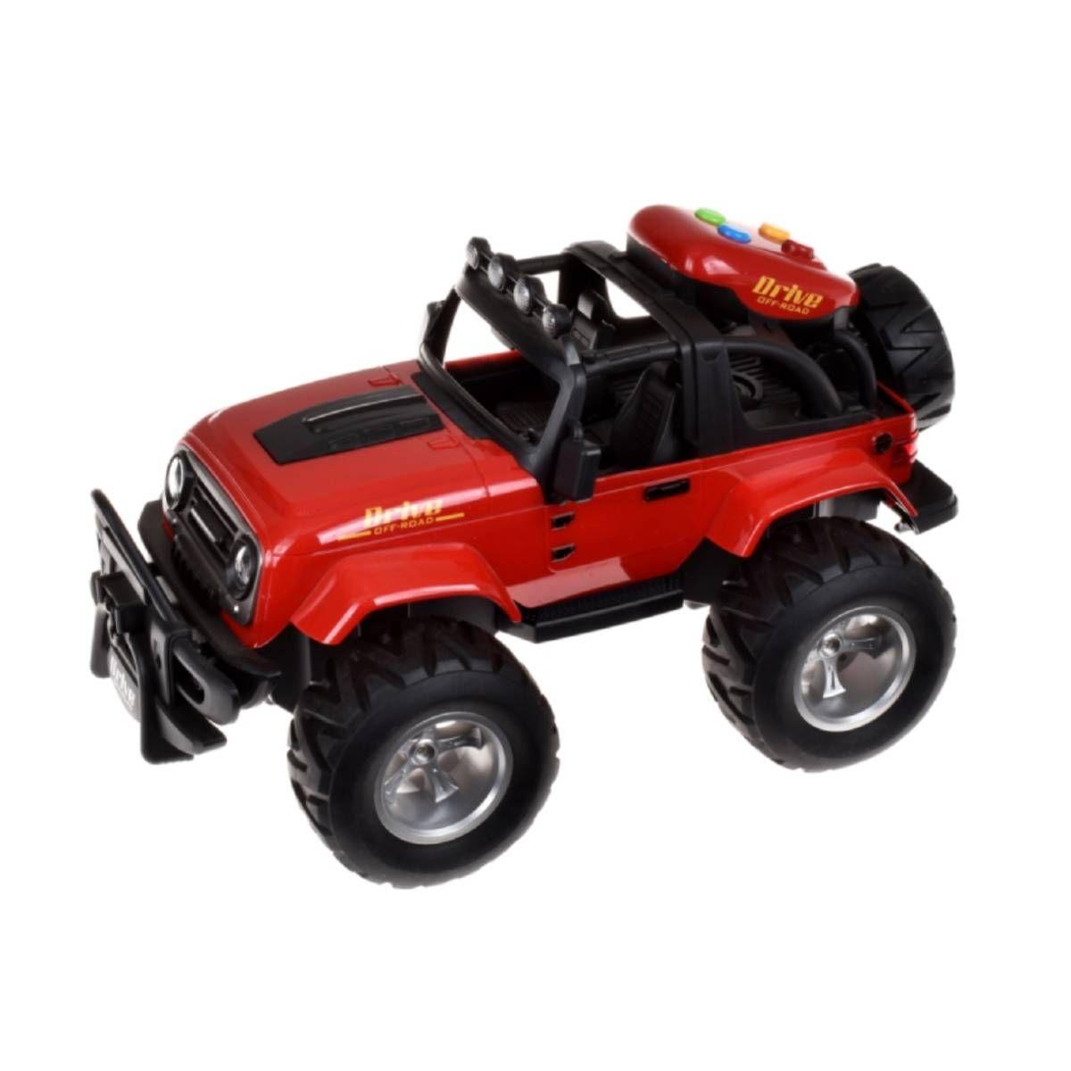 Jeep 27 Cms Con Ruedas Patonas Blandas Con Sonido Y Luces-1