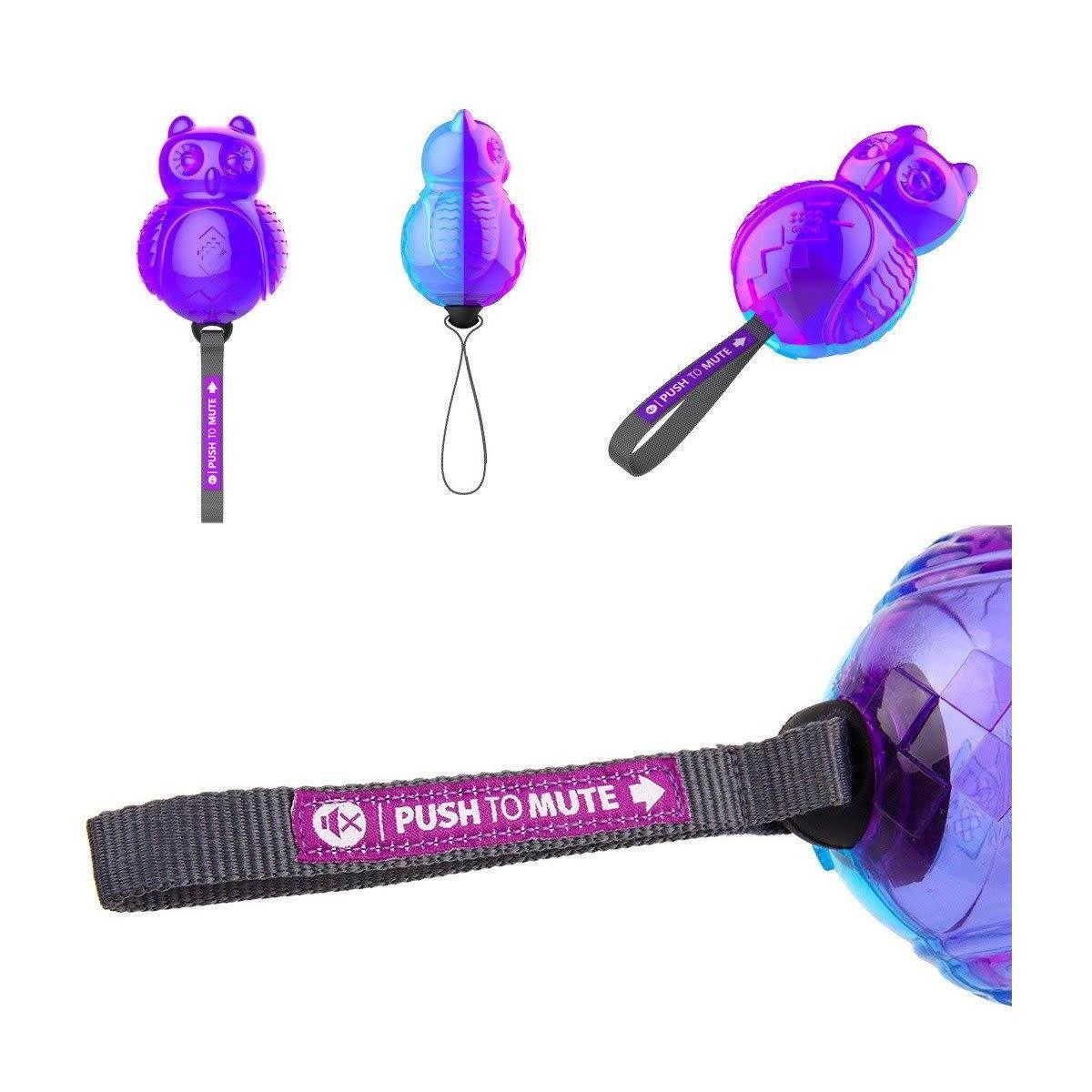 Gigwi - Búho Push To Mute Morado/Azul Transparente-1