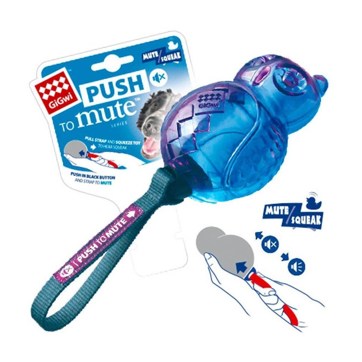 Gigwi - Búho Push To Mute Morado/Azul Transparente-2
