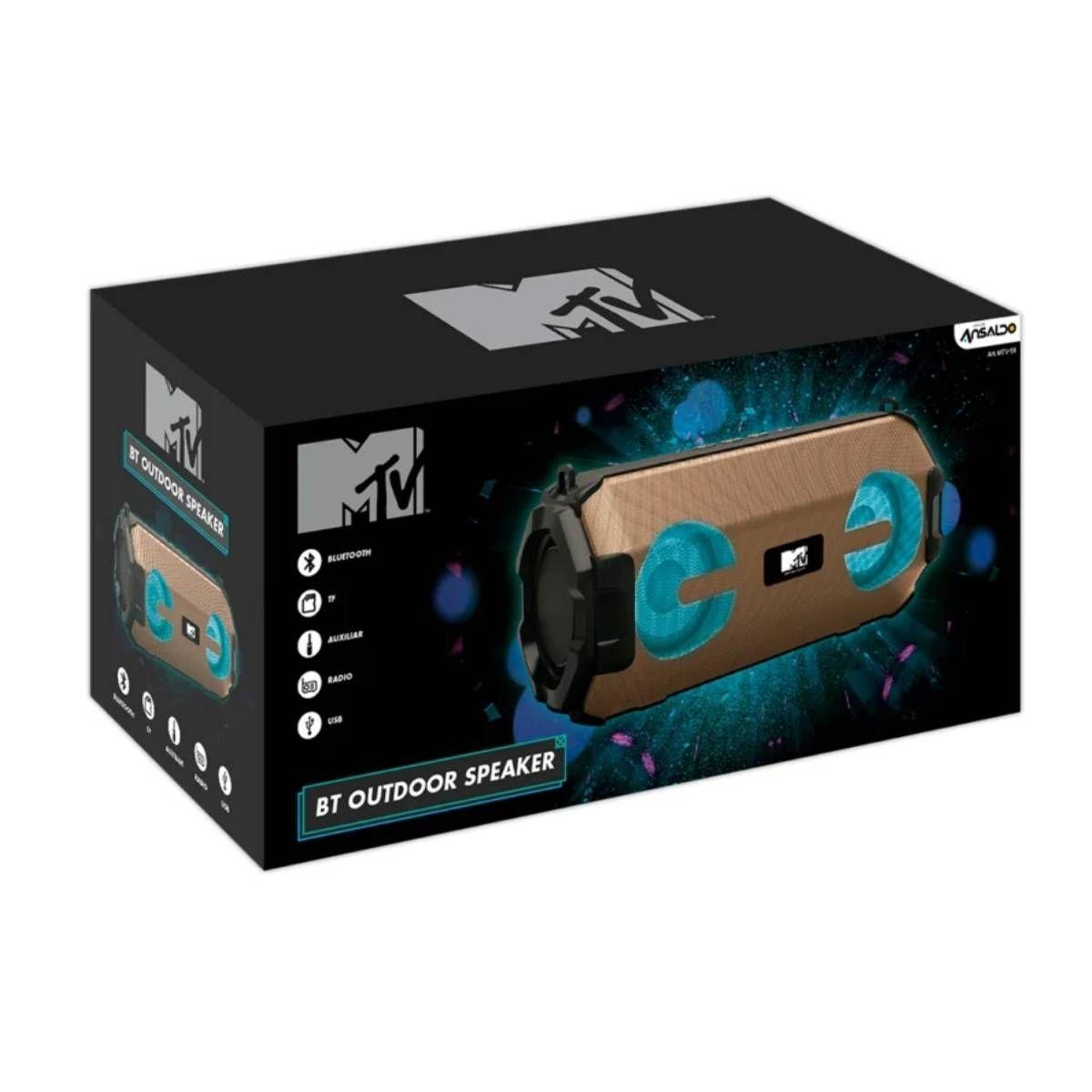 Parlante Outdoor Con Correa Bluetooth Mtv-2