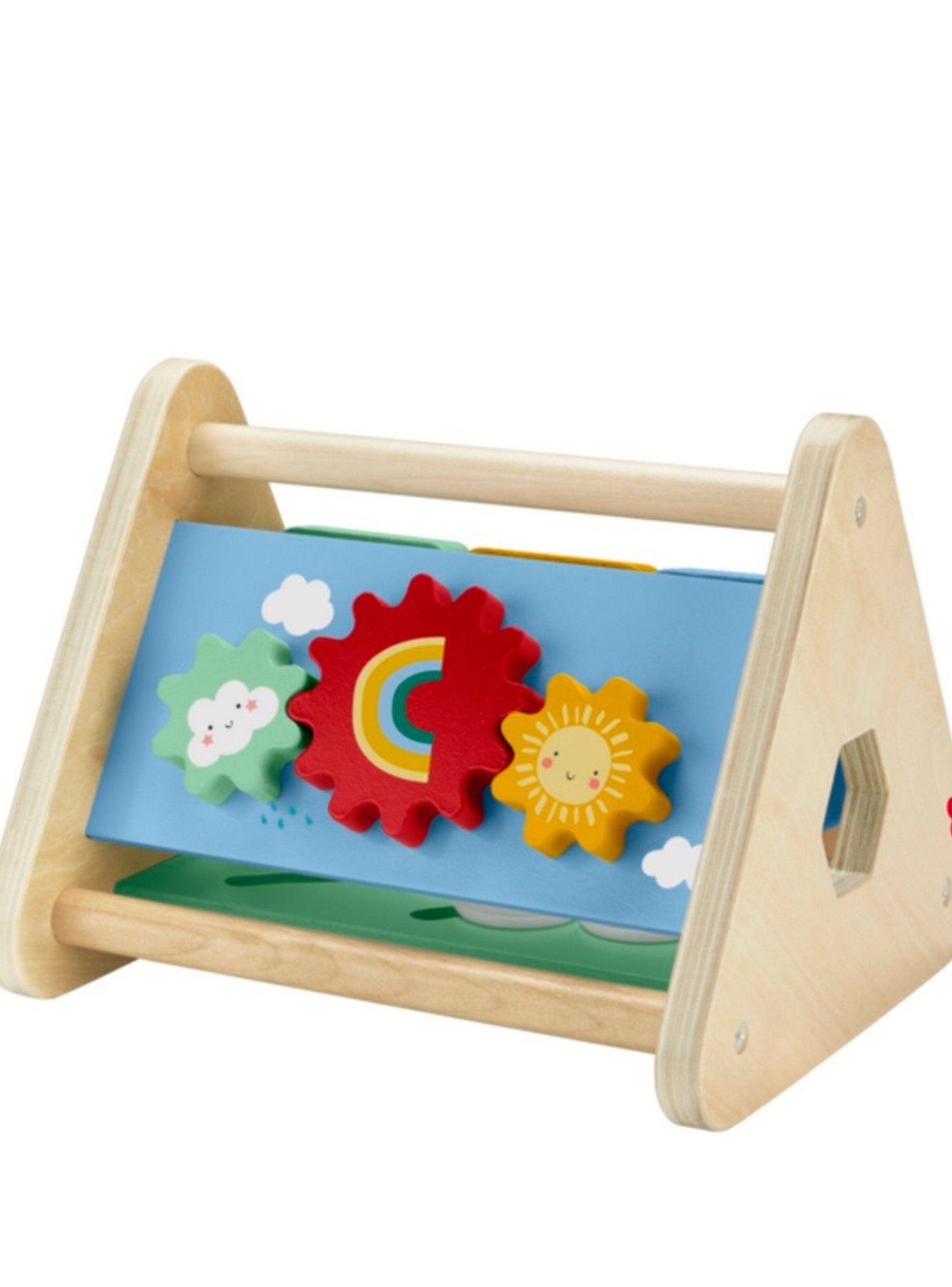 Fisher-Price Juguete Triángulo De Actividades De Madera-2
