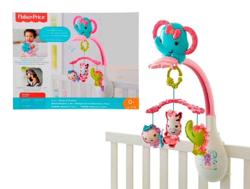 Fisher Price Movil Musical Amigos De La Naturaleza-0