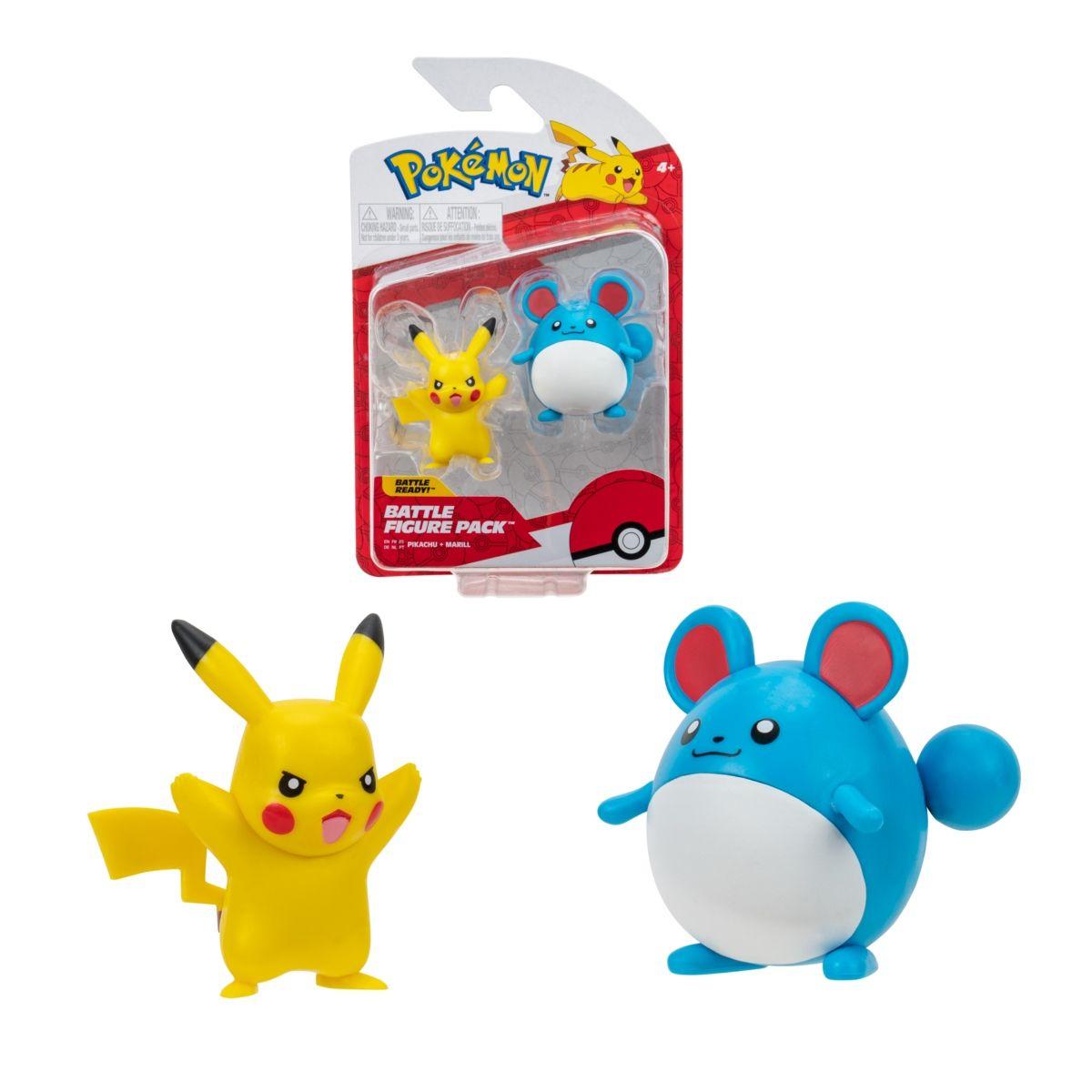 Set 1 O 2 Figuras De 5 A 8 Cm. Pokemon - Marill & Picachu-0
