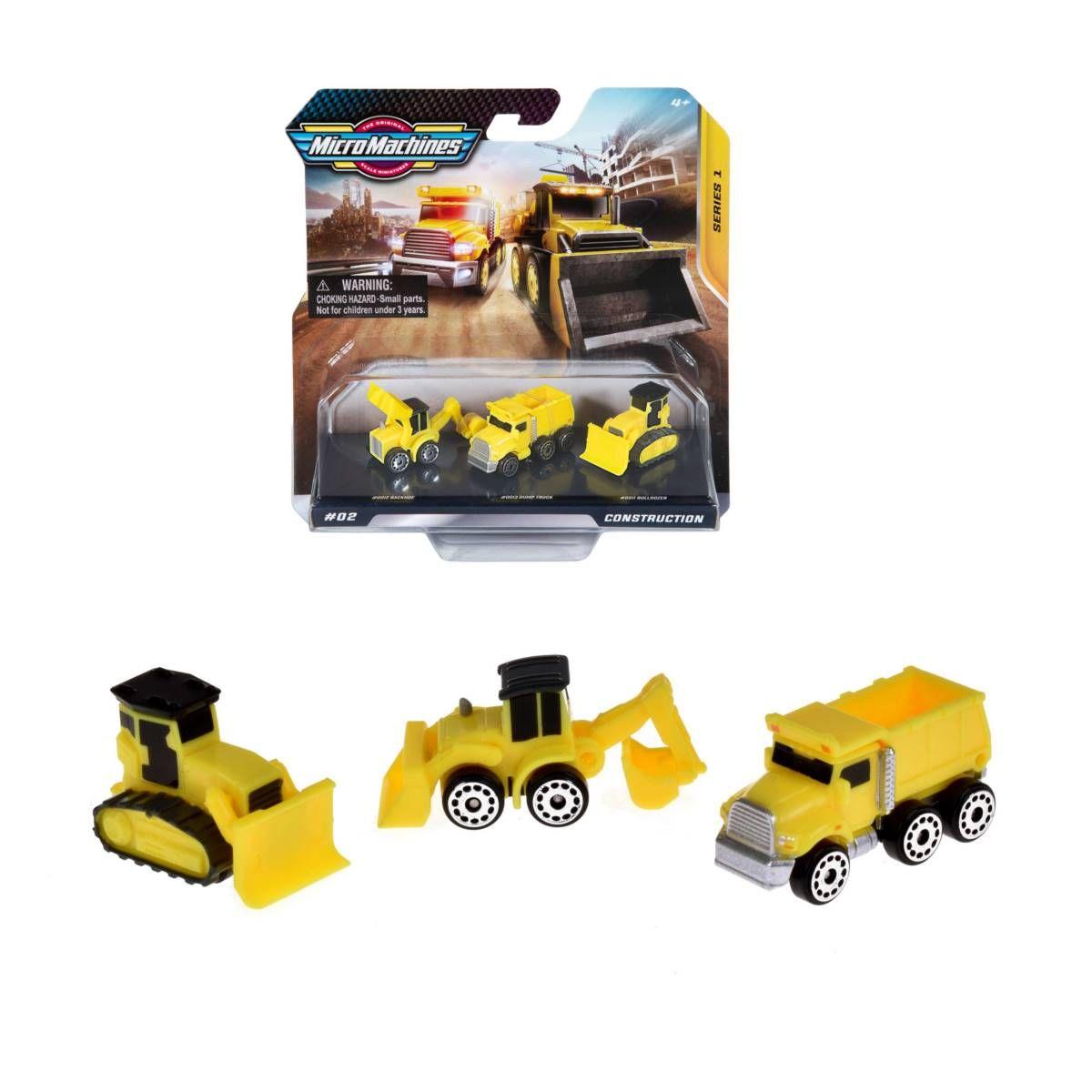 Pack 2 A 3 Autos Micro Machines - Construction-0