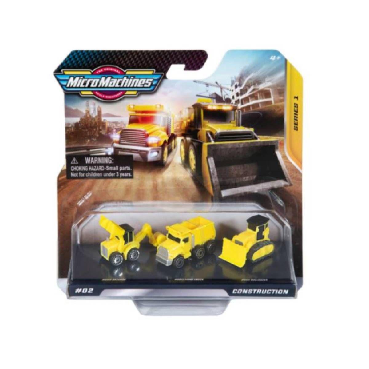 Pack 2 A 3 Autos Micro Machines - Construction-2