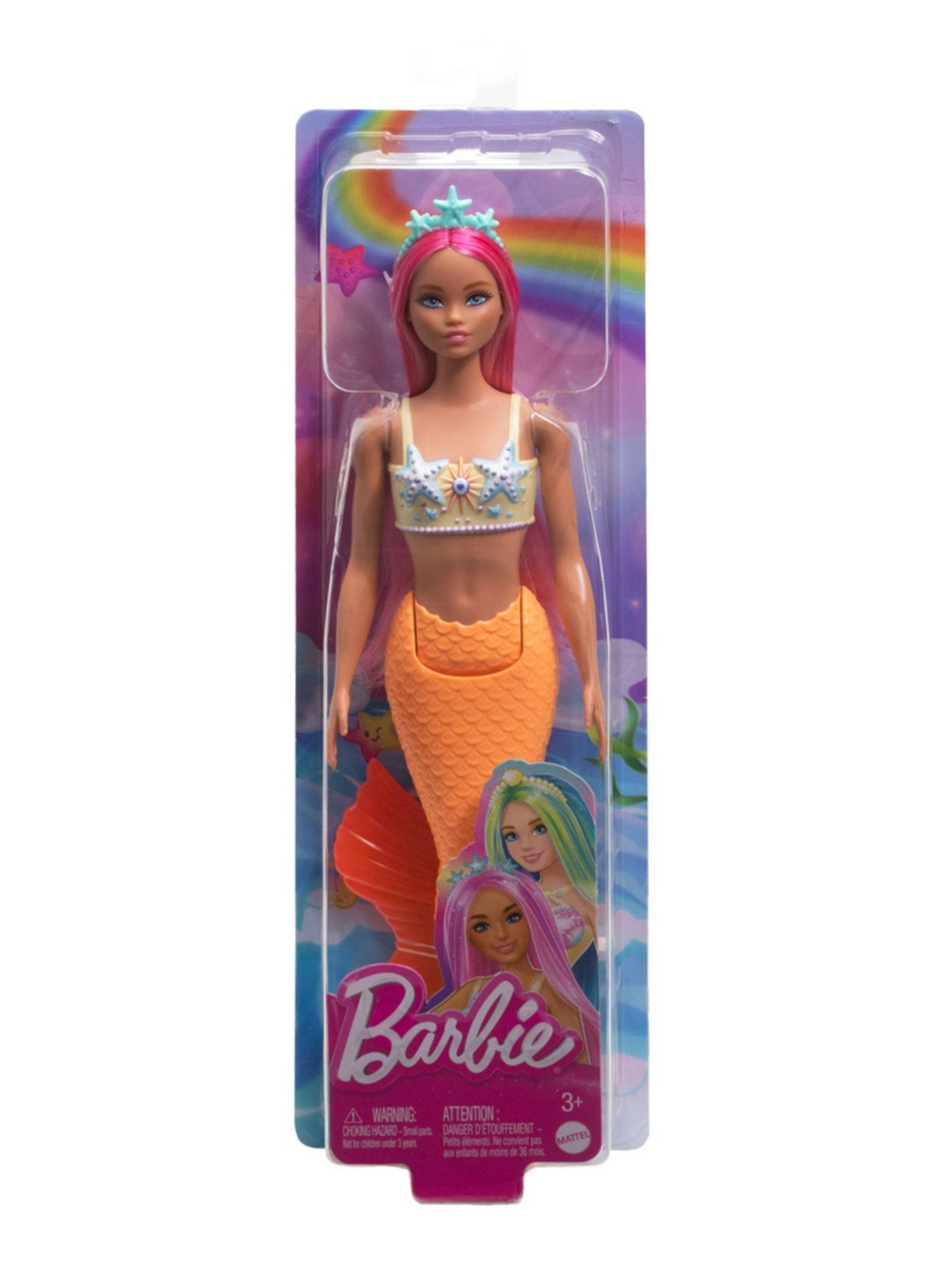 BARBIE SIRENAS CON CABELLO DE COLORES - CABELLO ROSA-2