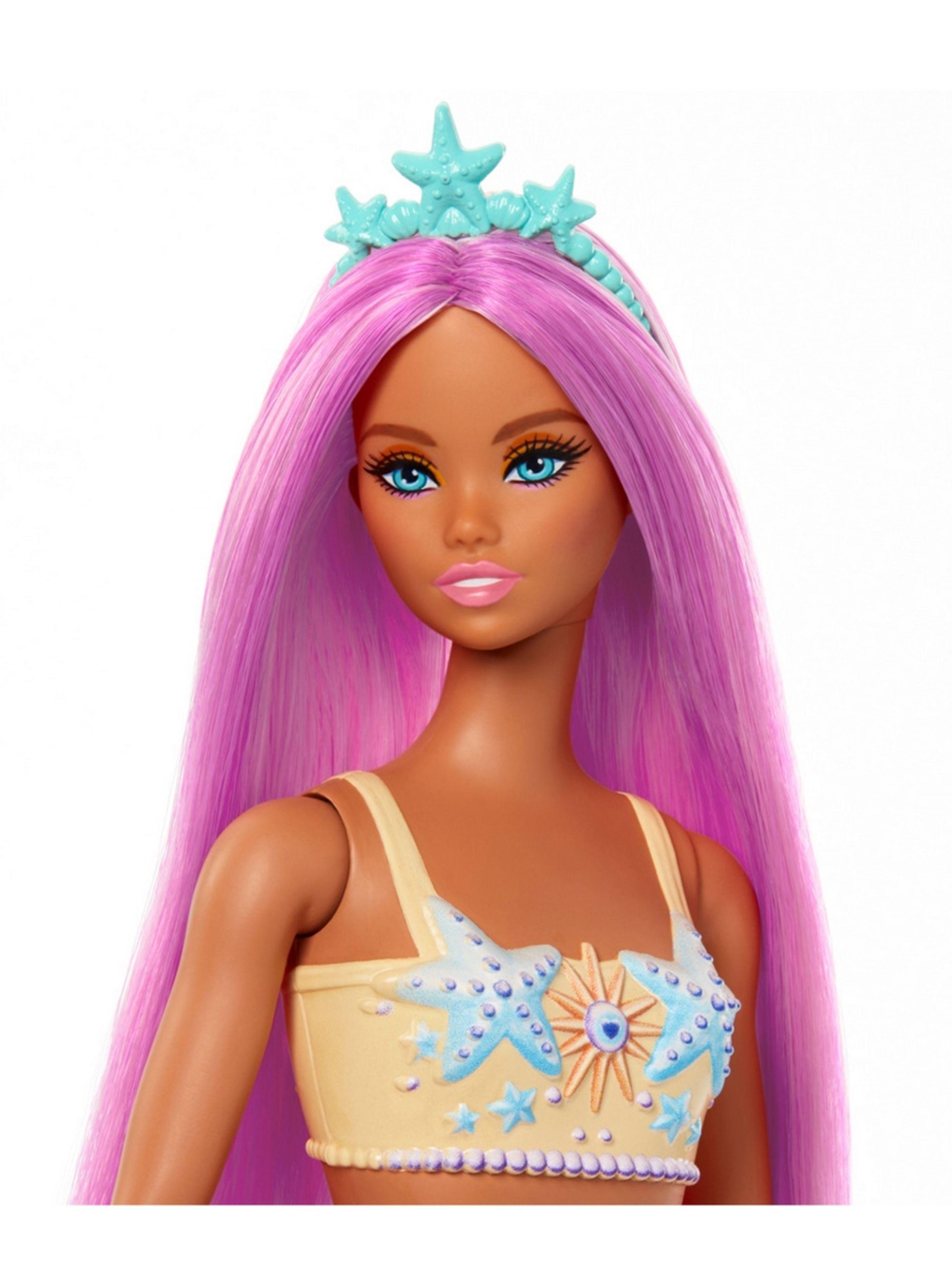 BARBIE SIRENAS CON CABELLO DE COLORES - CABELLO ROSA-3