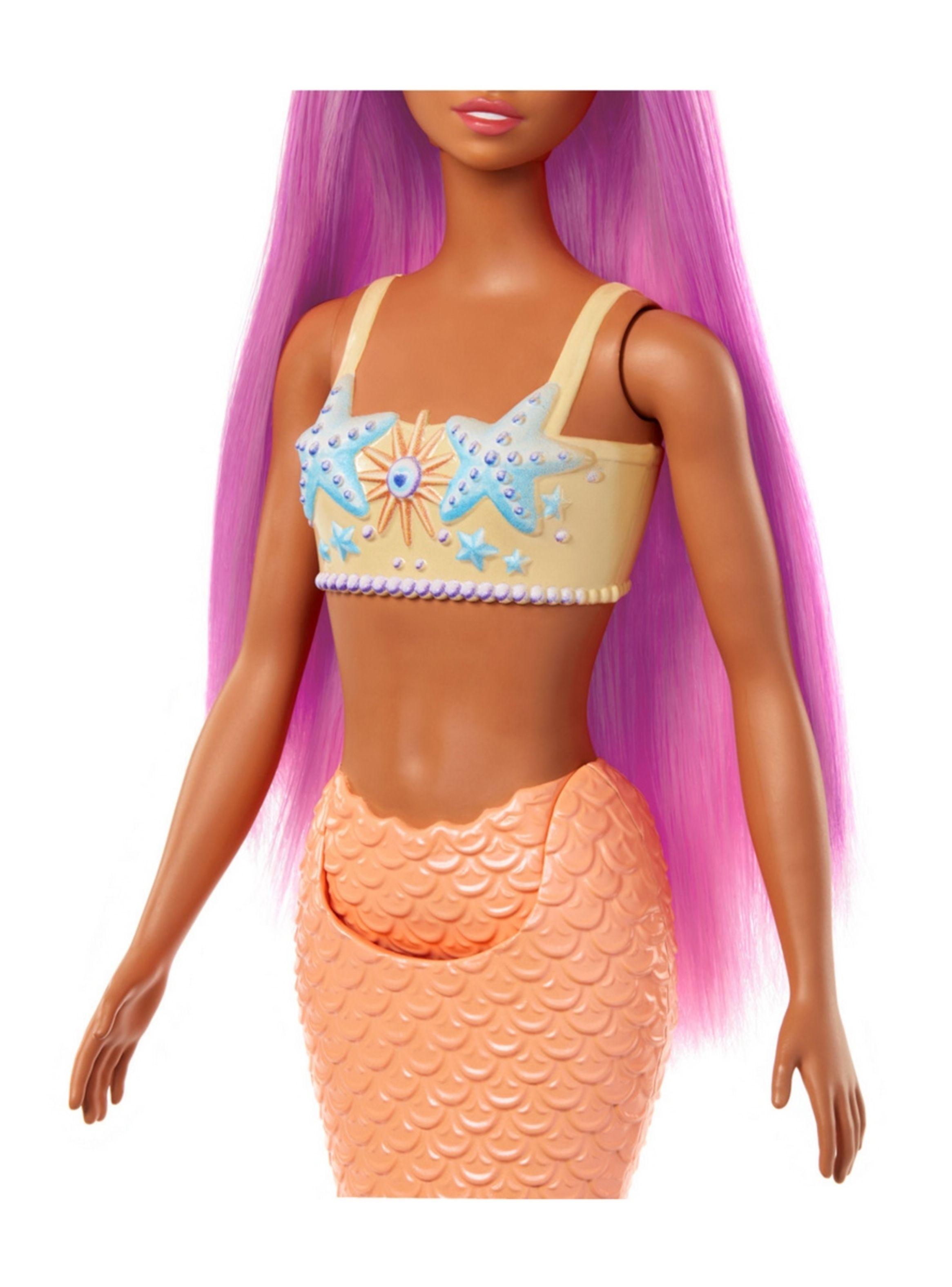 BARBIE SIRENAS CON CABELLO DE COLORES - CABELLO ROSA-4