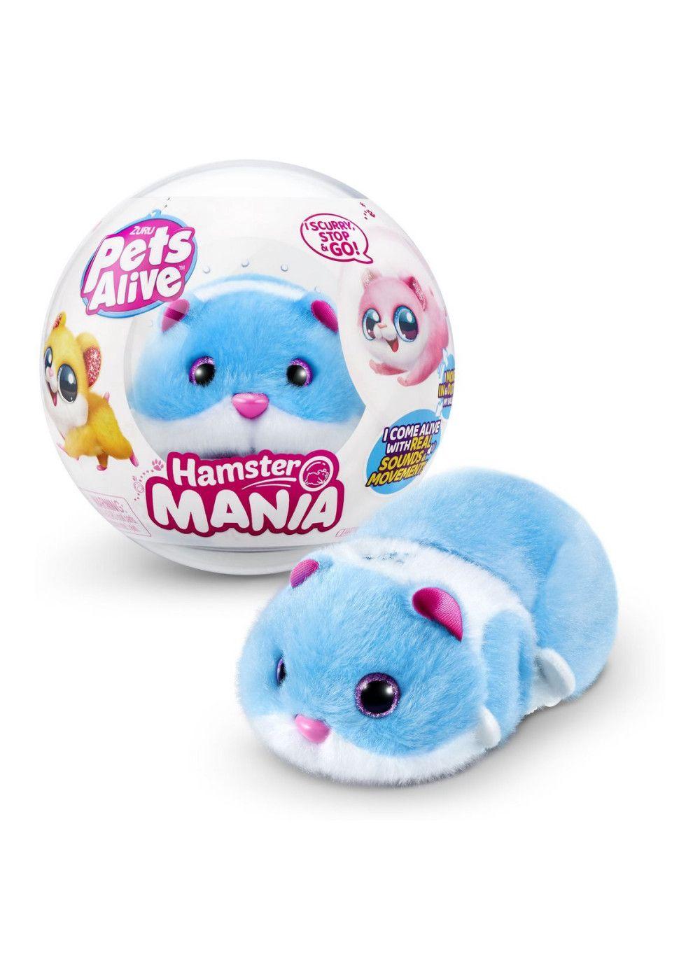 HAMSTER CAMINADOR EN BOLA PETS ALIVE ZURU - CELESTE-0