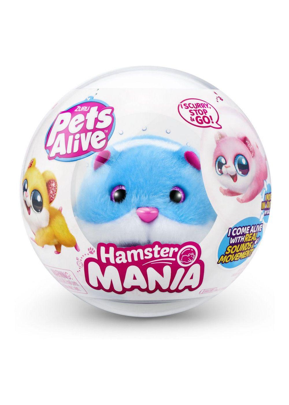 HAMSTER CAMINADOR EN BOLA PETS ALIVE ZURU - CELESTE-2