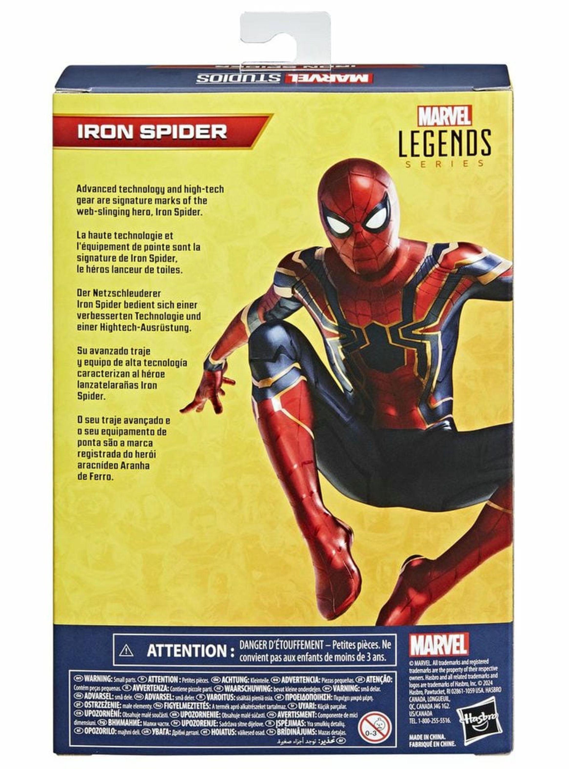 Figura de acción marvel spiderman legends series iron spider-3