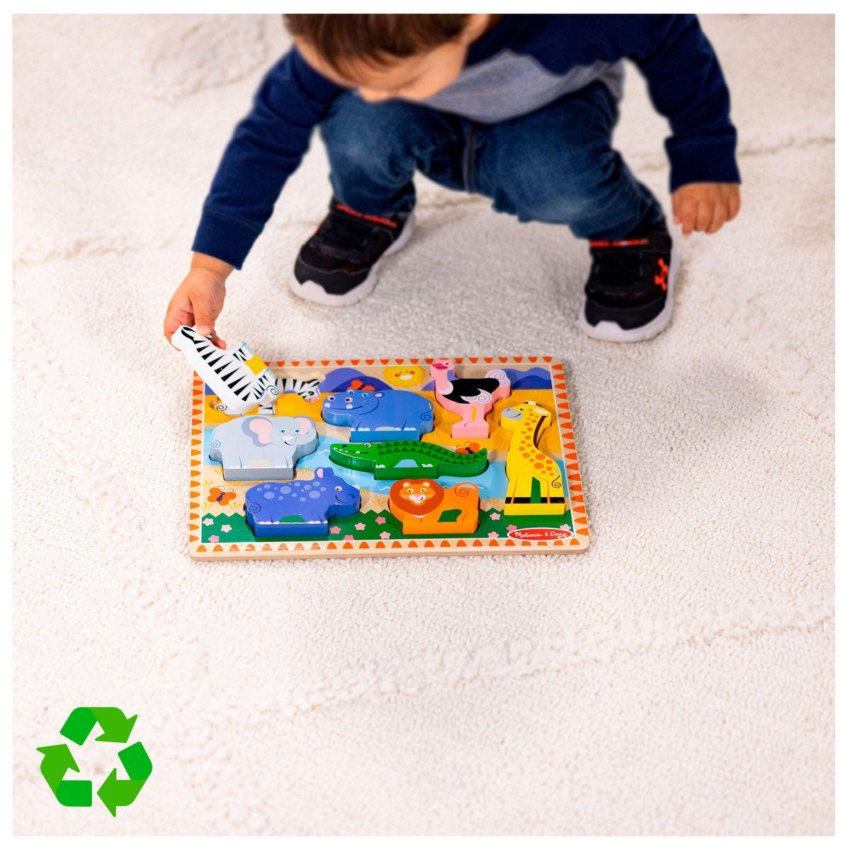 Puzzle didáctico Melissa and Doug 8 piezas selva-3