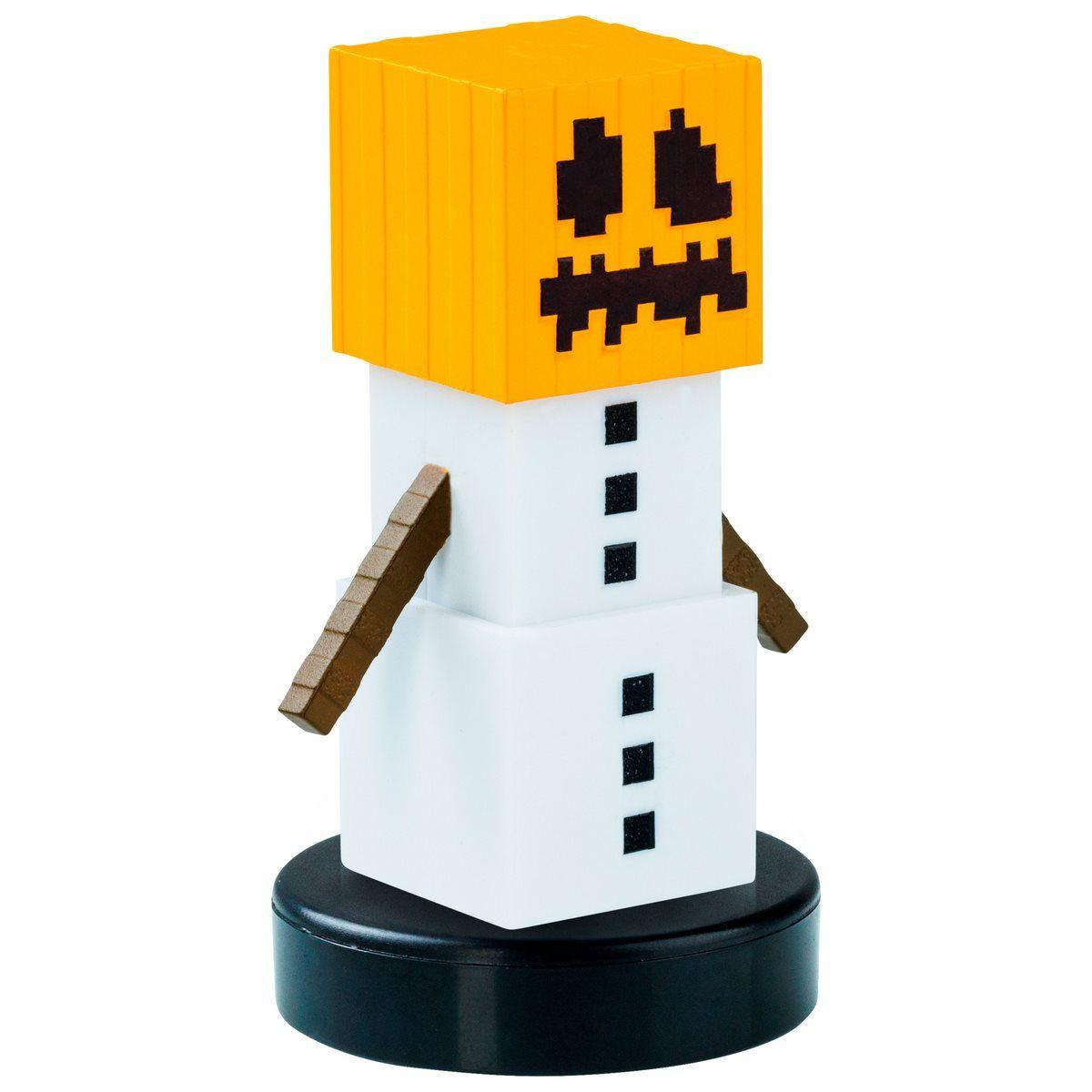 PACK DE LUJO 8 FIGURAS TIMBRE MINECRAFT - GOLEM DE NIEVE-5