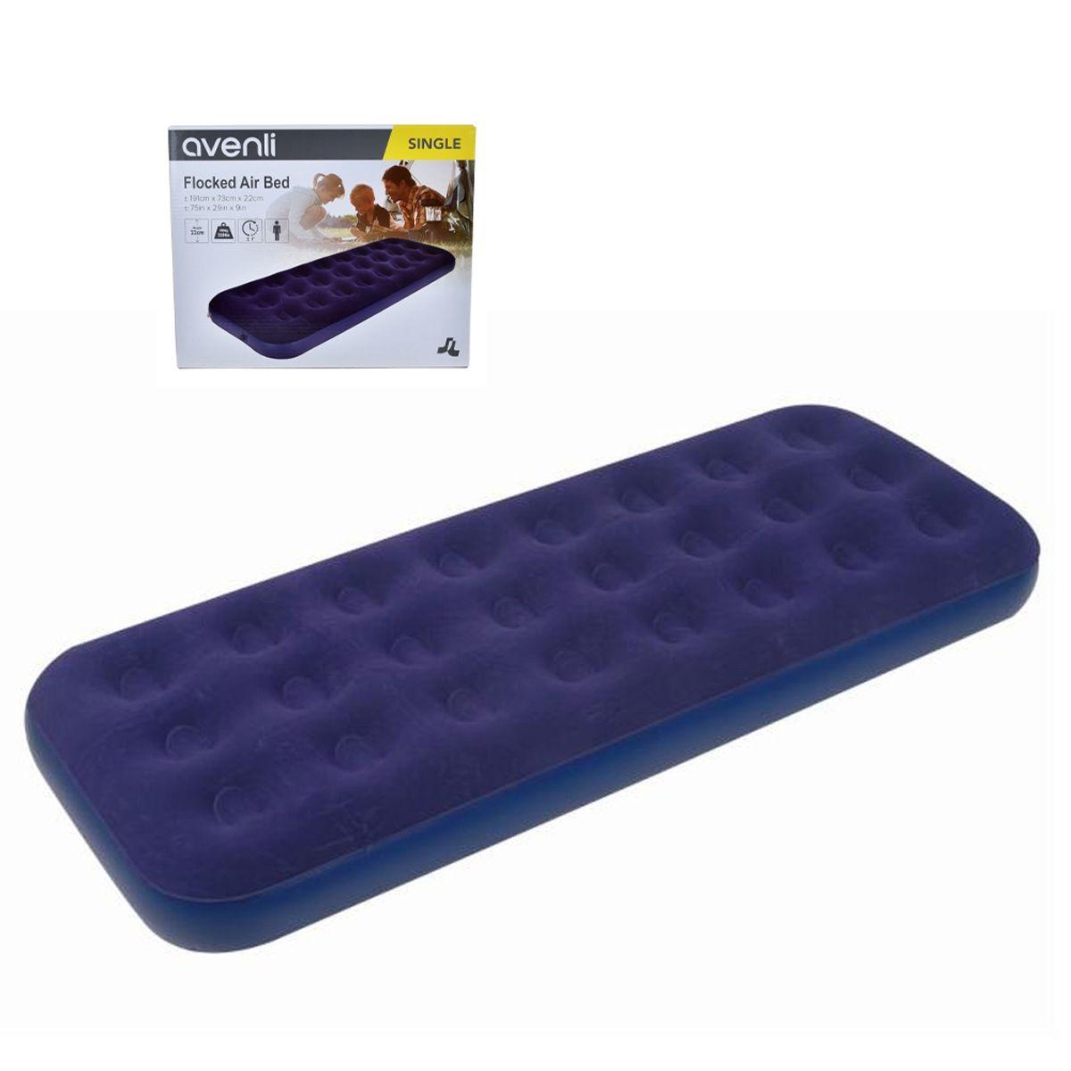 Colchon Inflable De 191X73X22 Cms Aterciopelado-0