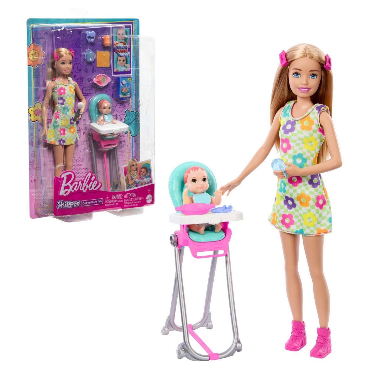Barbie Skipper Hora Desayuno Con Bebé-0