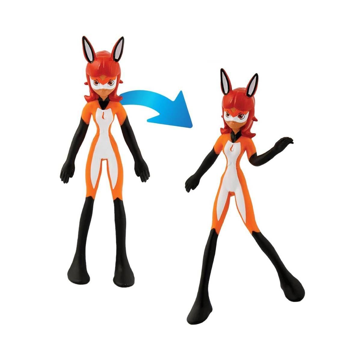 Figura 13 Cms De Goma Flexible Miraculous - Rena Rouge-3