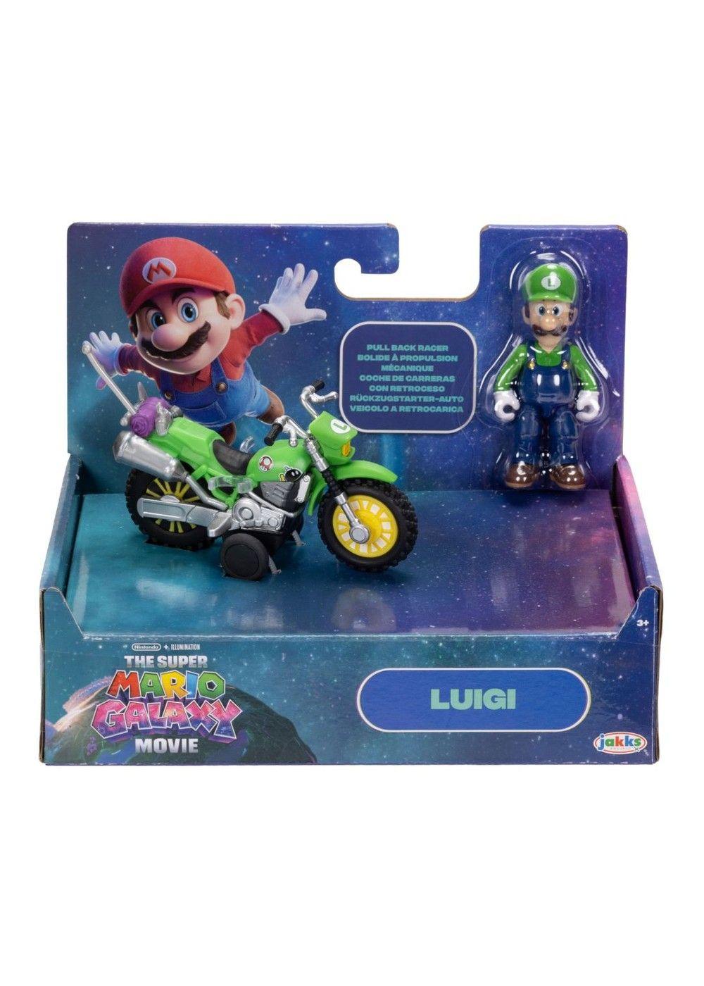 MOTO CON FIGURA 6 CM NINTENDO PELICULA - LUIGI-2