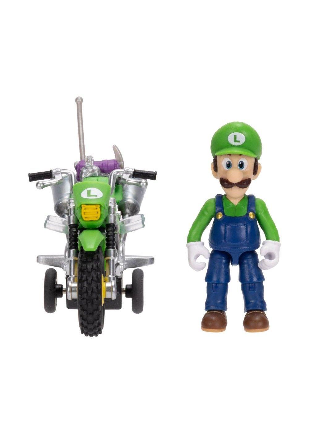 MOTO CON FIGURA 6 CM NINTENDO PELICULA - LUIGI-5