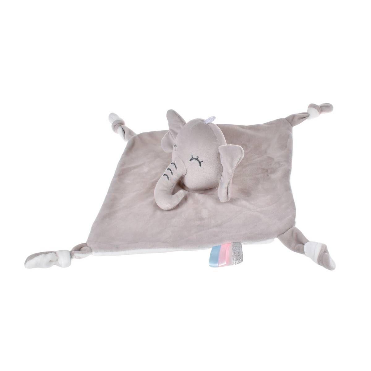 TUTO  DE PLUSH BLANCO CON SONAJERO - ELEFANTE-2