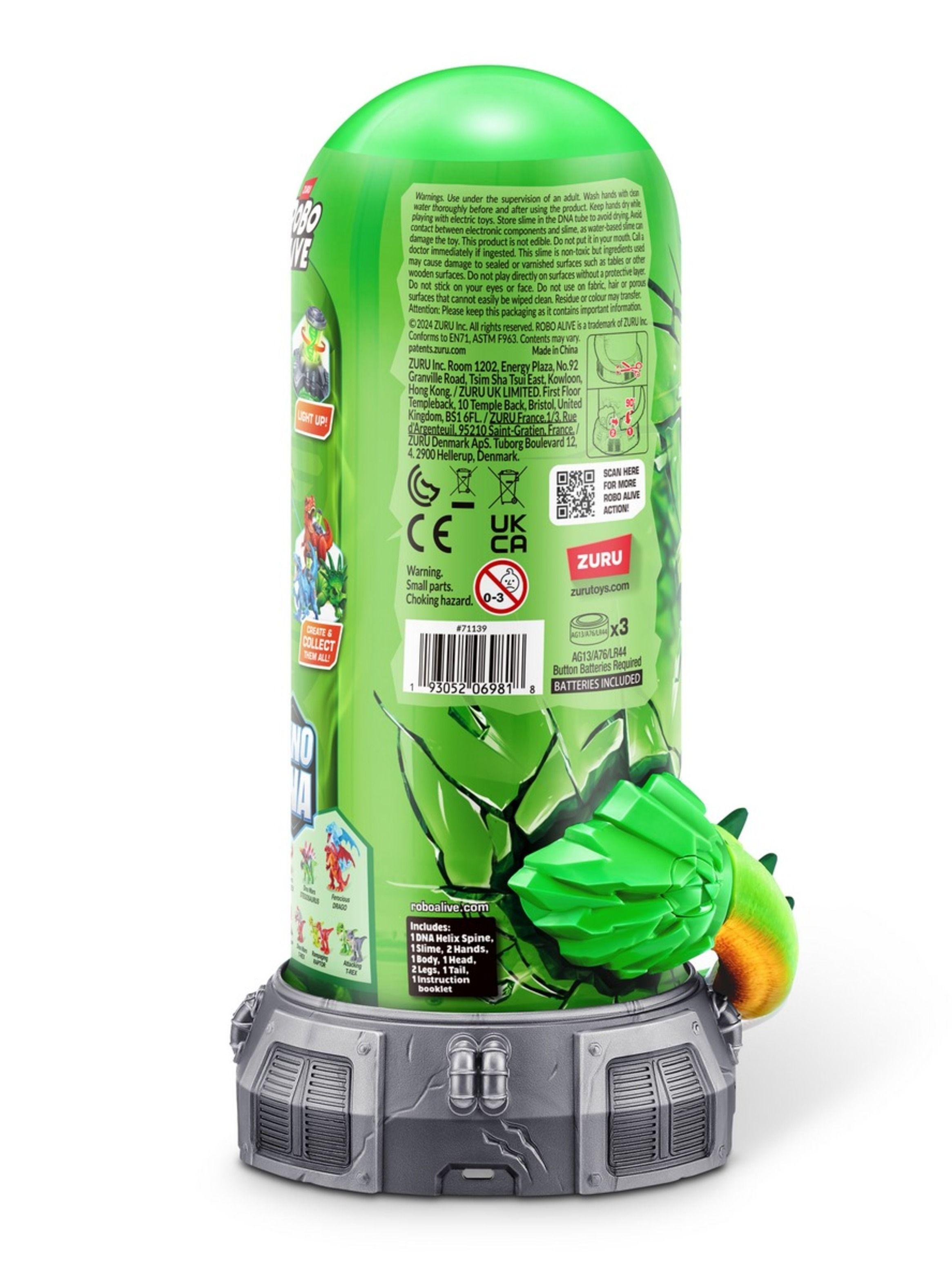DINO DNA ROBO ALIVE DE ZURU - VERDE-1