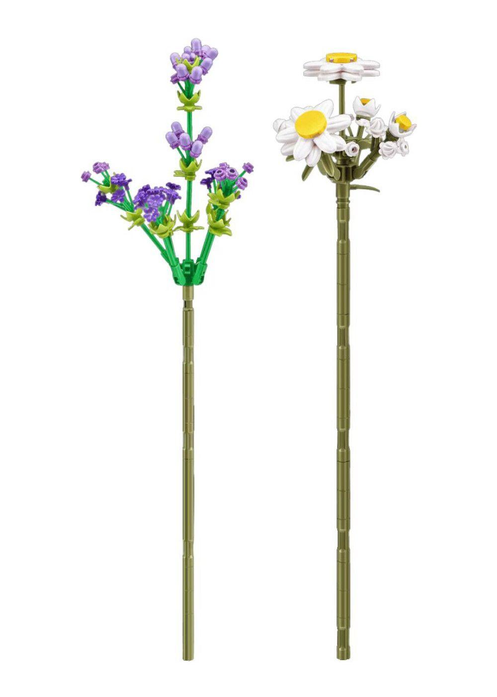 SET BLOQUES FLORES MAX - CON DIFERENTES MODELOS DE PIEZAS - DAISY Y LAVANDA-3