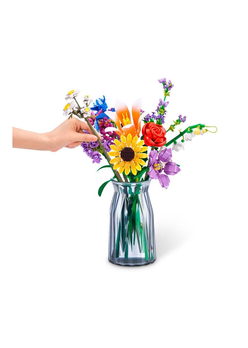 SET BLOQUES FLORES MAX - CON DIFERENTES MODELOS DE PIEZAS - DAISY Y LAVANDA-6