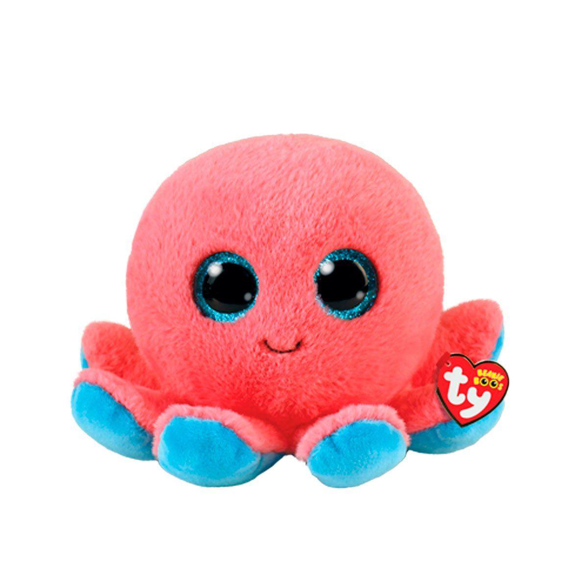 Ty Beanie Boos Sheldon Pulpo Coral Regular-0