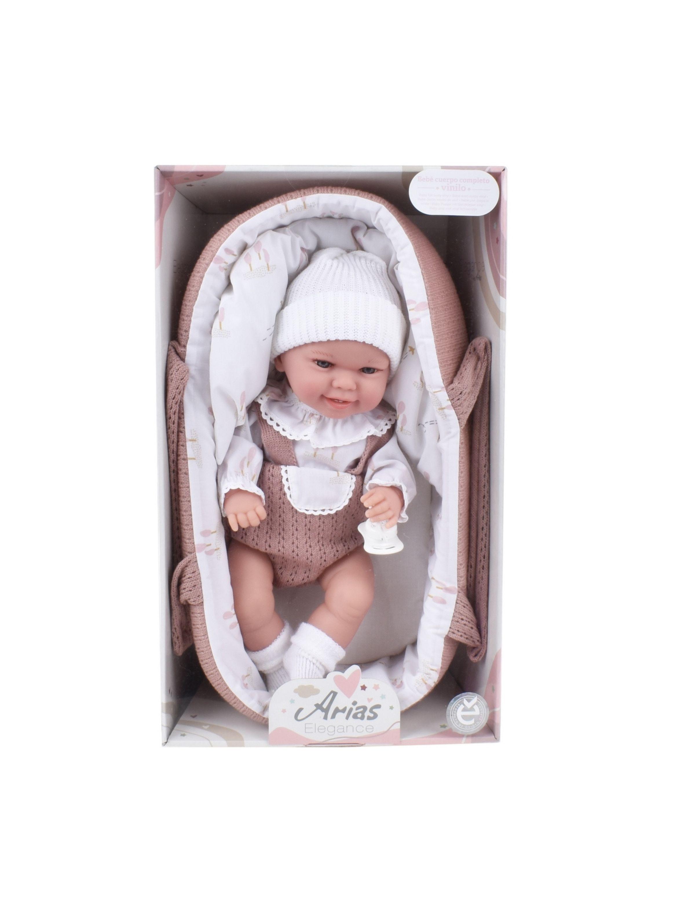 Muñeca Elegance Babyto Rosa Con Capazo 33 Cm Arias-3