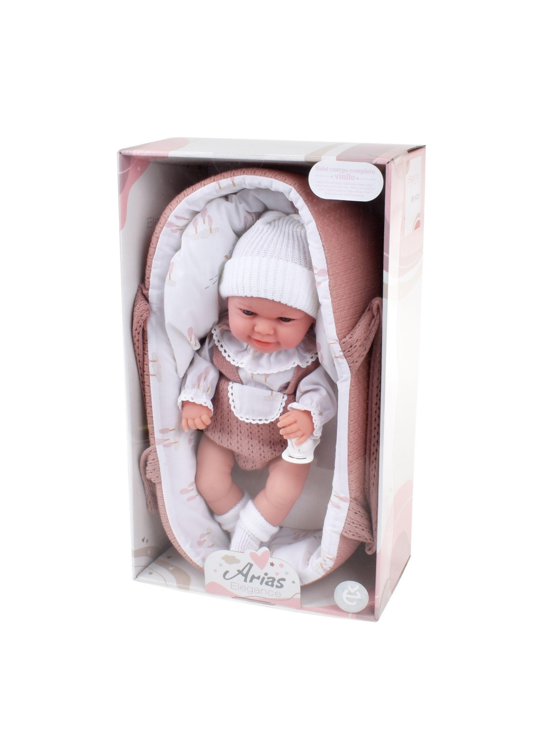 Muñeca Elegance Babyto Rosa Con Capazo 33 Cm Arias-4
