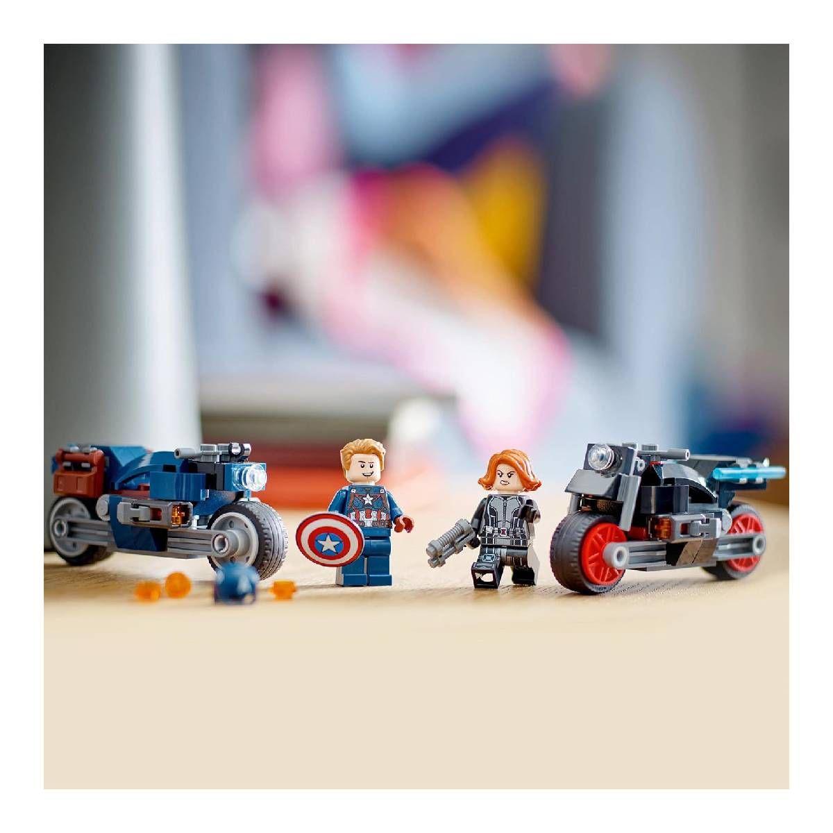 MOTOS VIUDA NEGRA Y CAPITÁN AMÉRICA LEGO SUPER HEROES MARVEL-3