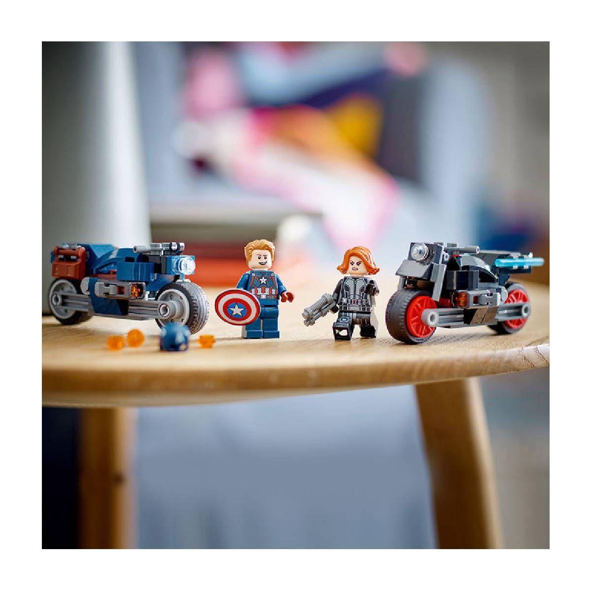 MOTOS VIUDA NEGRA Y CAPITÁN AMÉRICA LEGO SUPER HEROES MARVEL-4